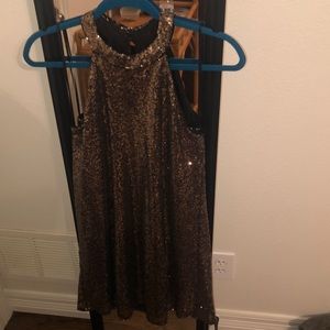Gold Sequin Dress